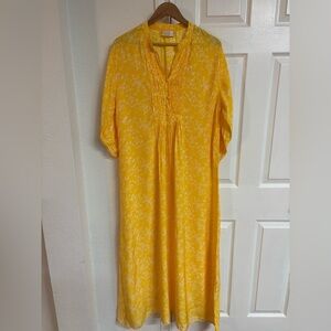 Natalie Martin Yellow Floral Maxi Dress